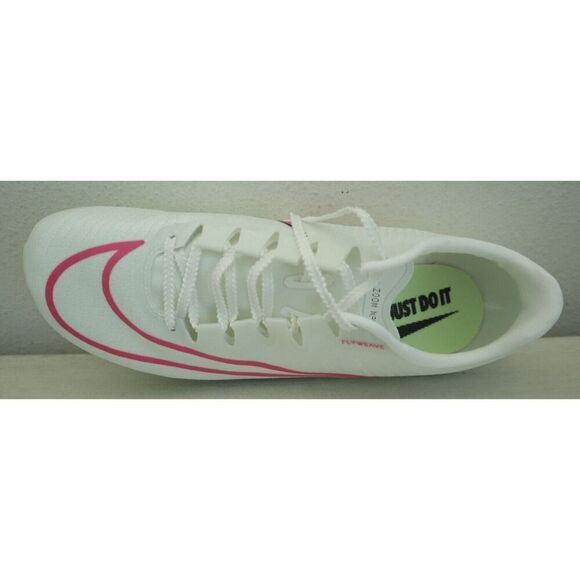 Nike DH5359-100 Men's Size 11.5 White/Pink Air Zoom Maxfly Track Spikes - Picture 8 of 11